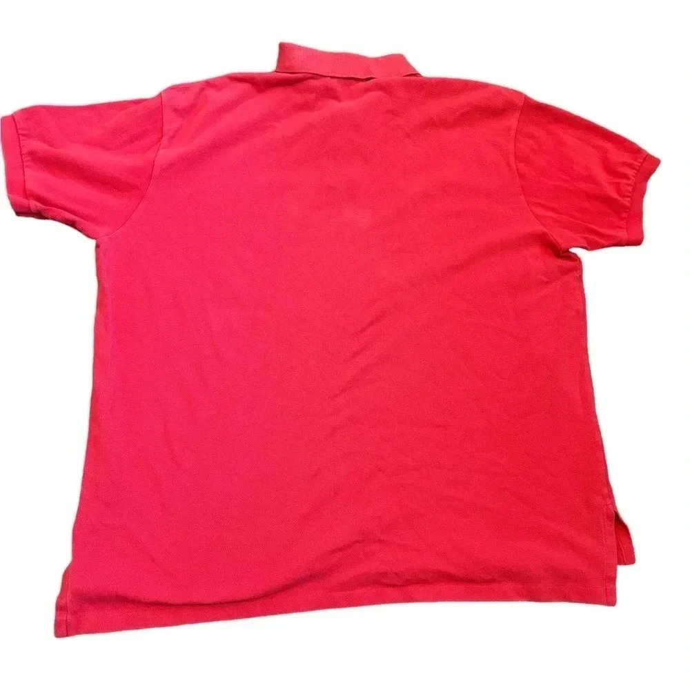 Polo Ralph Lauren Men's Red Watermelon Short Sleeve 2 Button Polo Shirt Size XL